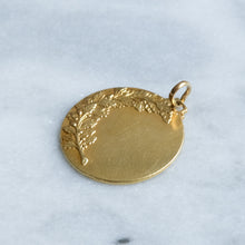 Load image into Gallery viewer, Vintage Round Laurel Medallion Pendant
