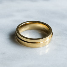 Load image into Gallery viewer, Vintage 18K Yellow Gold Tiffany &amp; Co. &quot;T&quot; Wide Band Ring
