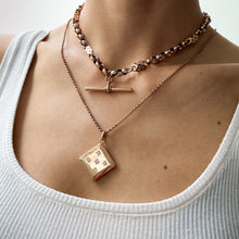 Load image into Gallery viewer, Art Nouveau / Jugendstil Celestial Star Set Diamond Rhombus Locket
