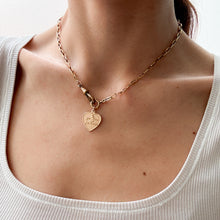 Load image into Gallery viewer, Vintage Qu'hier Que Demain Heart Charm
