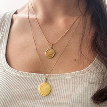 Load image into Gallery viewer, Vintage Round Laurel Medallion Pendant
