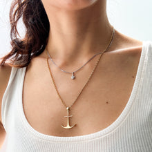 Load image into Gallery viewer, Vintage 14K Yellow Gold Anchor Pendant
