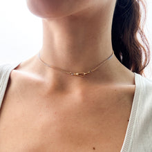 Load image into Gallery viewer, Antique Two-Tone Curb-Link Watch Chain
