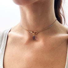 Load image into Gallery viewer, Vintage Oval Faceted Amethyst Pendant
