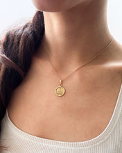 Load image into Gallery viewer, Vintage Retro 1950s Round QU'HIER QUE DEMAIN Augis Pendant
