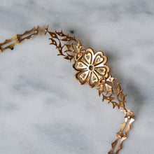 Load image into Gallery viewer, 18K Rose Gold Rose-Cut Diamond Intan Peranakan Floral Bracelet
