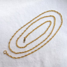 Load image into Gallery viewer, 24 Inch 14K Yellow Gold Twist Rope Chain Necklace
