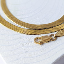 Load image into Gallery viewer, 18 inch 14K Yellow Gold 4mm Herringbone Chain
