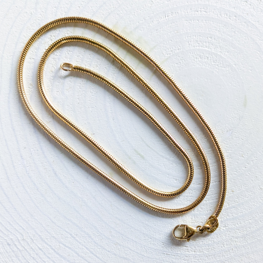 16 inch 9K Yellow Gold Snake Chain