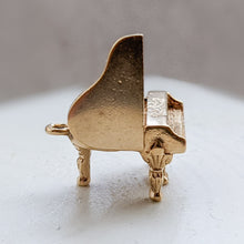 Load image into Gallery viewer, 14K Yellow Gold Baby Grand Piano Charm
