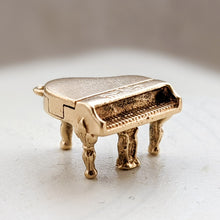 Load image into Gallery viewer, 14K Yellow Gold Baby Grand Piano Charm
