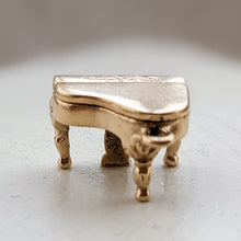 Load image into Gallery viewer, 14K Yellow Gold Baby Grand Piano Charm
