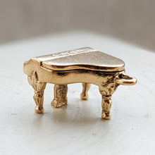 Load image into Gallery viewer, 14K Yellow Gold Baby Grand Piano Charm
