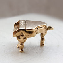 Load image into Gallery viewer, 14K Yellow Gold Baby Grand Piano Charm
