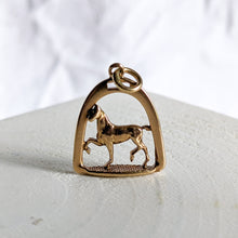 Load image into Gallery viewer, 10K Rose Gold Horse Charm
