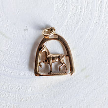 Load image into Gallery viewer, 10K Rose Gold Horse Charm
