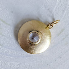 Load image into Gallery viewer, Vintage 18K Yellow Gold Moonrise Moonstone Pendant
