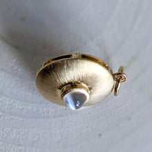 Load image into Gallery viewer, Vintage 18K Yellow Gold Moonset Moonstone Pendant
