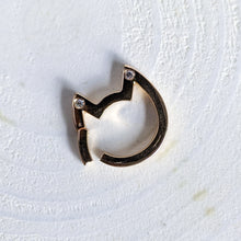 Load image into Gallery viewer, Edition 5 of 9: 18K Yellow Gold Eye of the Cat Mid-Century Diamond Charm Enhancer
