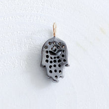 Load image into Gallery viewer, Diamond Hamsa Charm Pendant
