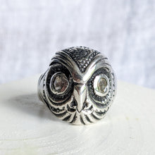 Load image into Gallery viewer, Circa Early 20th Century Silver Owl Ring
