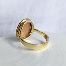 Load image into Gallery viewer, 14K Yellow and Rose Gold Lady Cameo Ring US 9.25 / UK S
