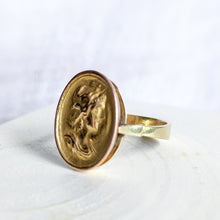 Load image into Gallery viewer, 14K Yellow and Rose Gold Lady Cameo Ring US 9.25 / UK S
