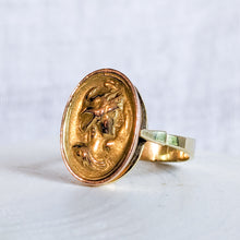 Load image into Gallery viewer, 14K Yellow and Rose Gold Lady Cameo Ring US 9.25 / UK S
