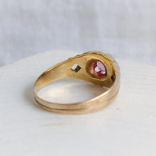 Load image into Gallery viewer, Antique 14K Yellow Gold Ruby Belcher Ring US 7.25 / UK N.5
