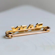 Load image into Gallery viewer, Victorian 14K Yellow Gold Seed Pearl Baby Brooch
