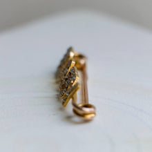Load image into Gallery viewer, Victorian 14K Yellow Gold Seed Pearl Baby Brooch
