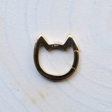 Load image into Gallery viewer, RESERVED for DM: 18K Yellow Gold Eye of the Cat Ruby Charm Enhancer
