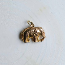 Load image into Gallery viewer, Vintage 9K Yellow Gold Elephant Charm
