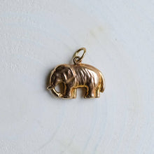 Load image into Gallery viewer, Vintage 9K Yellow Gold Elephant Charm
