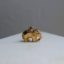 Load image into Gallery viewer, Vintage 9K Yellow Gold Elephant Charm
