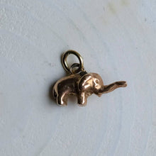 Load image into Gallery viewer, Vintage 9K Rose Gold Elephant Charm
