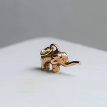 Load image into Gallery viewer, Vintage 9K Rose Gold Elephant Charm
