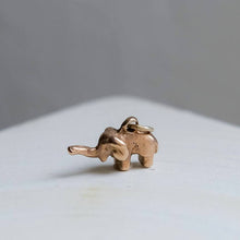 Load image into Gallery viewer, Vintage 9K Rose Gold Elephant Charm
