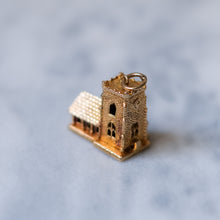 Load image into Gallery viewer, Vintage 9K Yellow Gold Articulated Church Charm
