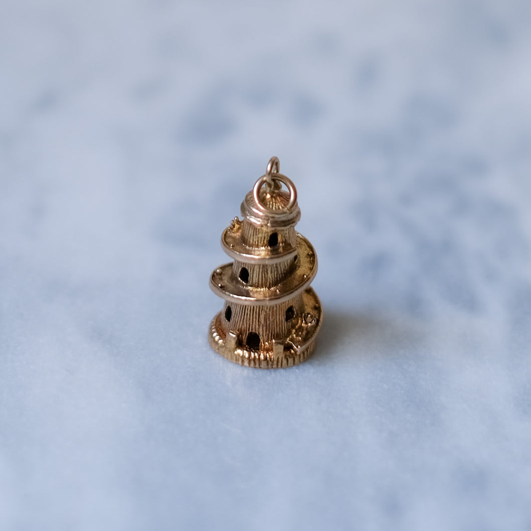 9K Yellow Gold Articulated Helter-Skelter Charm