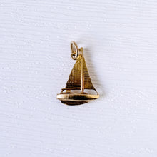 Load image into Gallery viewer, 9K Yellow Gold Sailboat Charm
