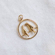 Load image into Gallery viewer, Vintage 14K Yellow Gold LoveBirds Charm
