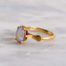 Load image into Gallery viewer, 18K Yellow Gold Opal Solitaire Ring
