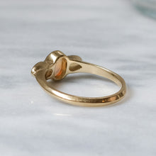 Load image into Gallery viewer, Vintage 9K Yellow Gold  3-Stone Opal Ring
